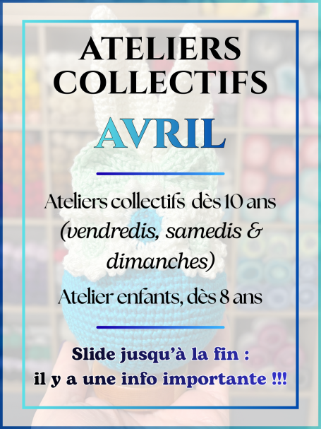 Atelierrs crochet Avril
