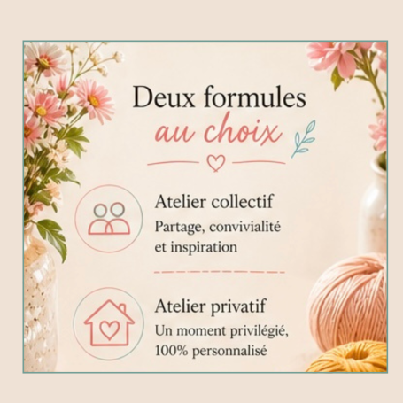Formules atelier crochet Atelier crochet collectif ou privé Toulon