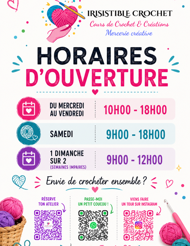 Horaire Mercerie et Boutique Créative Mercerie créative à Toulon