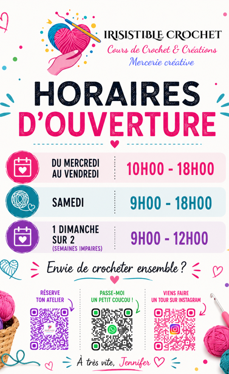 Horaire Mercerie et Boutique Créative Mercerie créative à Toulon